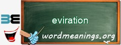 WordMeaning blackboard for eviration
